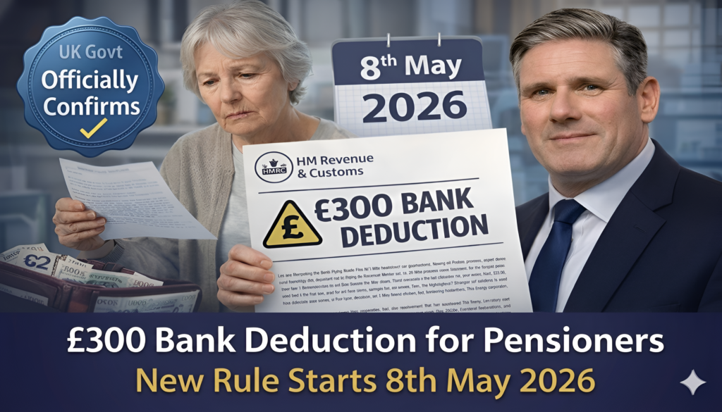 HMRC £300 Bank Deduction for Pensioners 2026