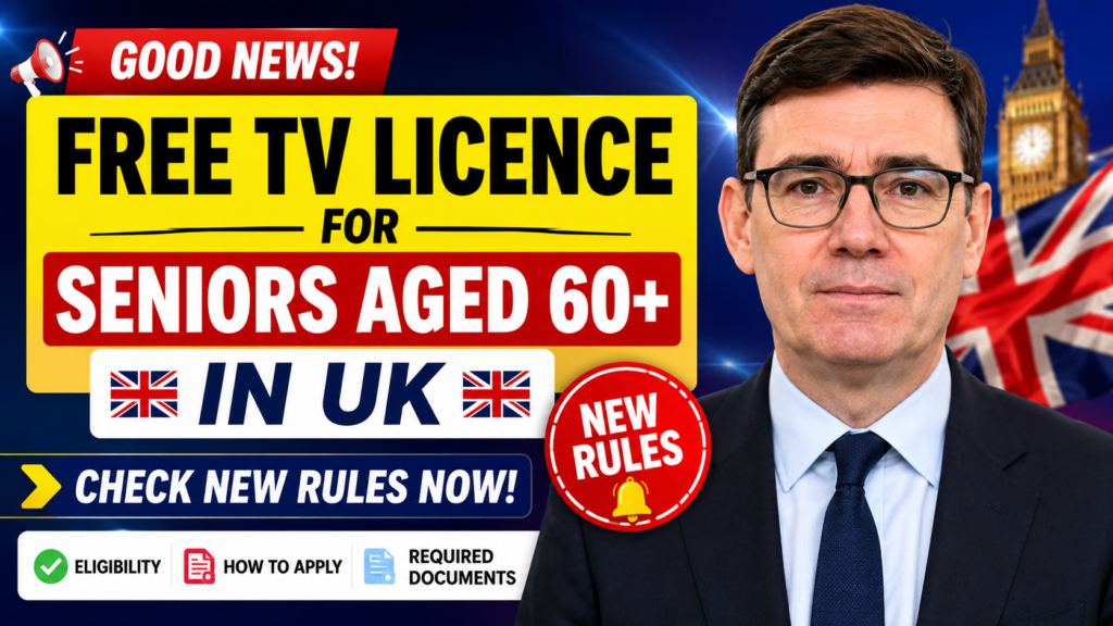 Free TV Licence for UK Over-60s