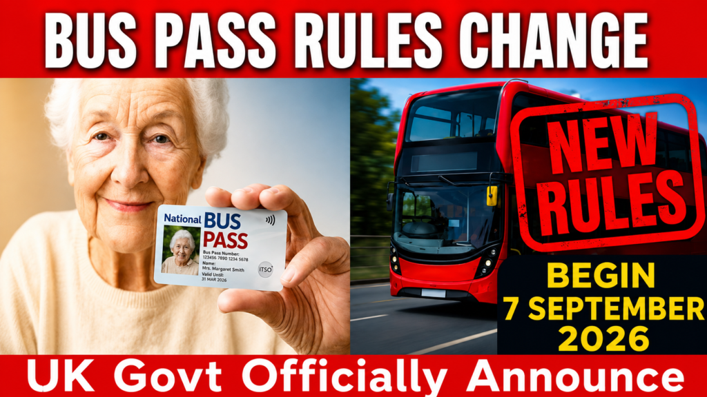UK Bus Pass Rules Changes 2026